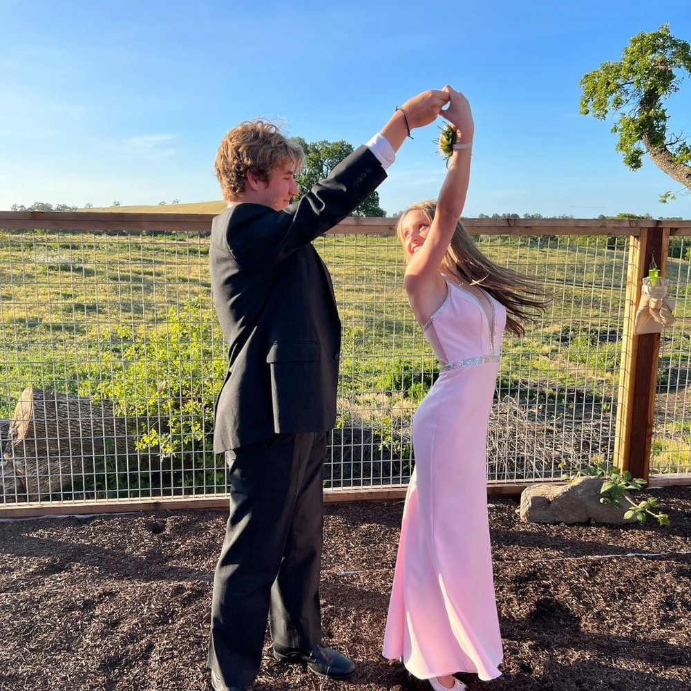 Camile LeVie Pink Prom Dress